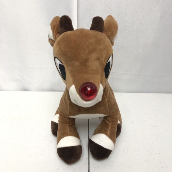 Rudolph The Red Nosed Reindeer Plush 10 inch Light Up Musical Christmas Plush - Picture 2 of 9